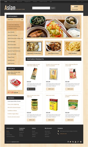 Responsive Asian Grocery Store