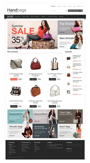 Responsive Handbags Store
