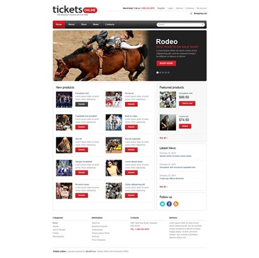 Responsive Tickets Store