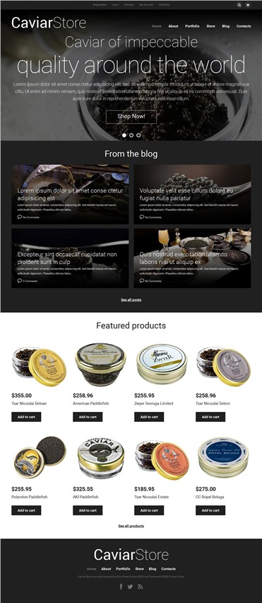 Caviar Online Store