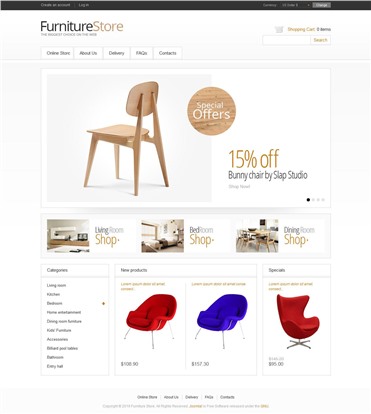 Minimalistic Furniture Store