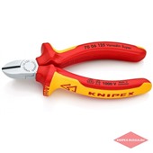 Бокорезы диагональные 125 мм, хромированные, KNIPEX, KN-7006125