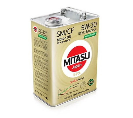 Моторное масло Mitasu Moly-Trimer SM/CF 5W-30 100% Synthetic (4л.)