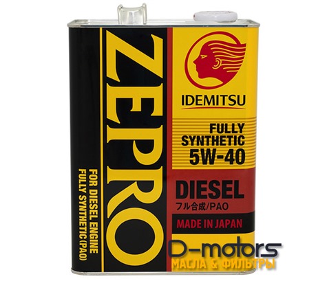 Моторное масло Idemitsu Zepro Diesel 5W-40 (4л.)
